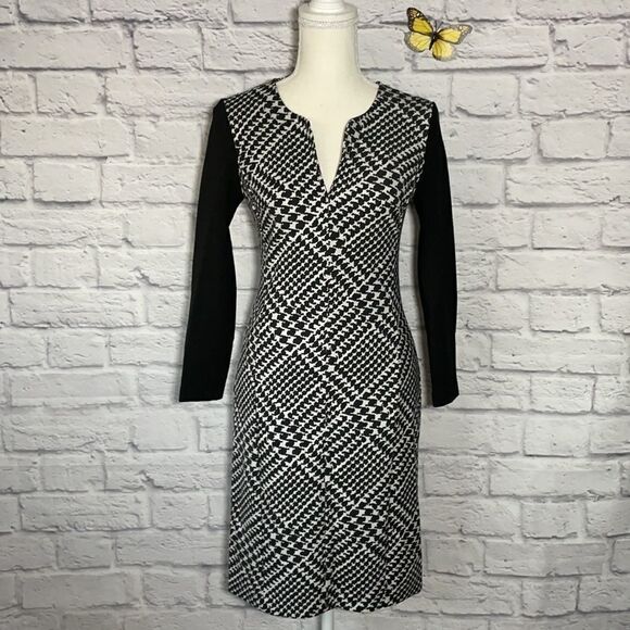 Victoria's Secret Houndstooth Sheath Dress Size 2 - Picture 2 of 9